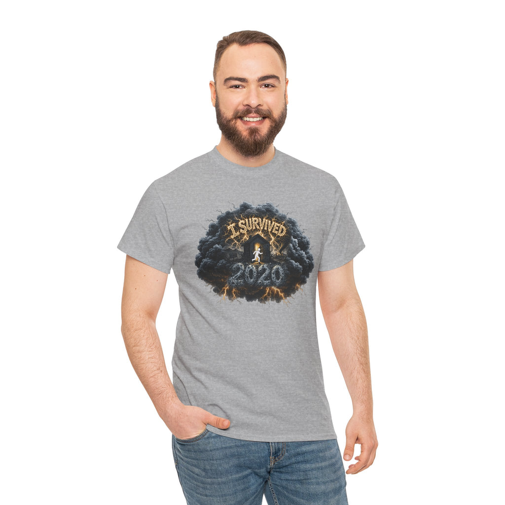 I Survived 2020 —  Deriector's Cut Original Design Teaser Tee | Season 1 Premiere Drop Unisex Heavy Cotton Tee
