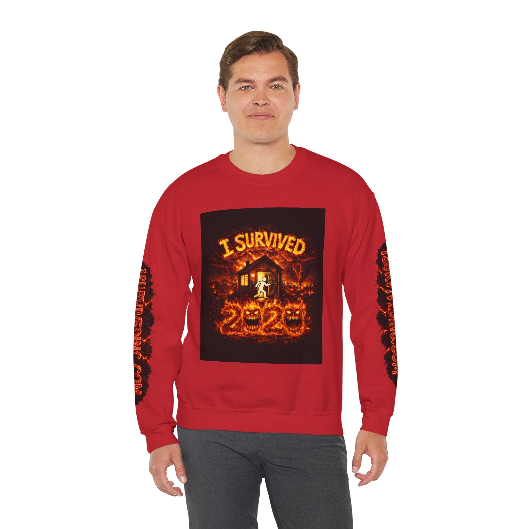 I Survived 2020 — WILDFIRES S2:E3: "The California Wildfires" Memorial Unisex Heavy Blend™ Crewneck Sweatshirt