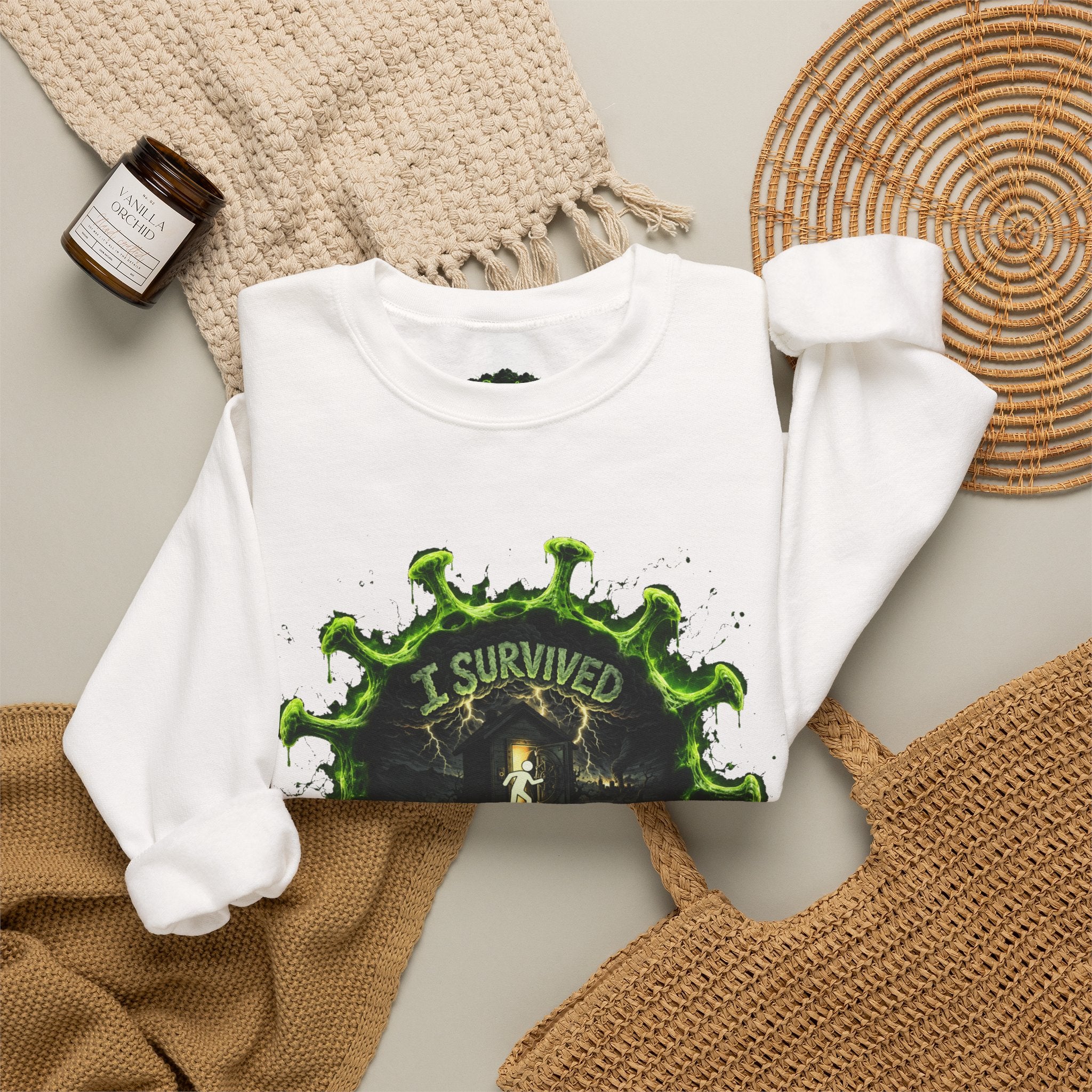 I Survived 2020 — Director's Cut S1:E5 "Delivery Doomsday" | Pandemic Edition Unisex Heavy Blend™ Crewneck Sweatshirt