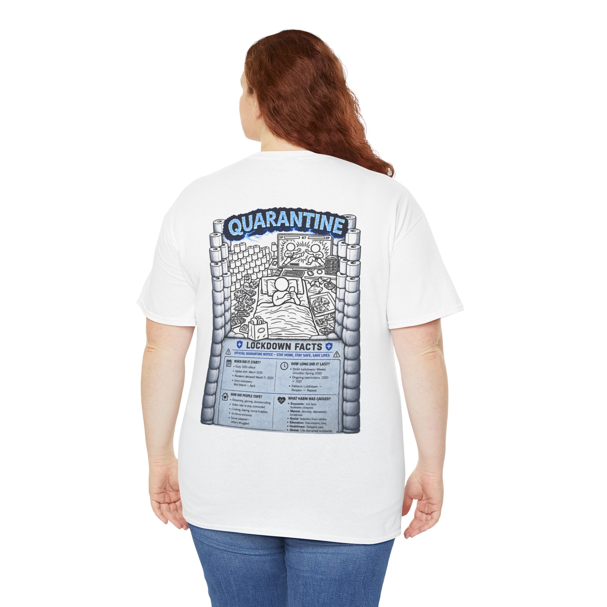 I Survived 2020 — Director's Cut S3:E1 "Quarantine" | Lockdown Edition Documentary Unisex Heavy Cotton Tee