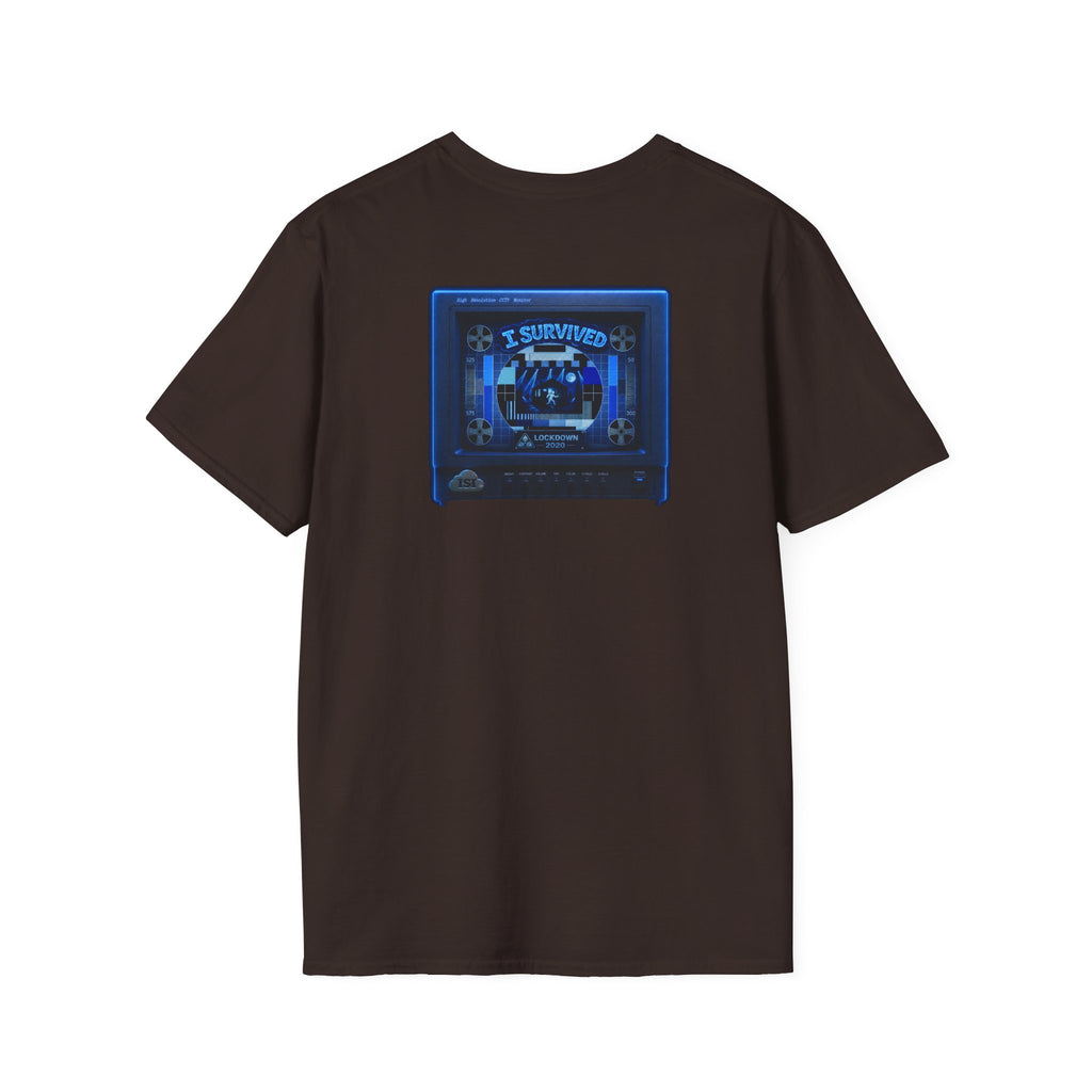I Survived 2020 — "Please Stand By" Test Pattern Tee Lockdown Edition Summer Exclusive Unisex Softstyle T-Shirt