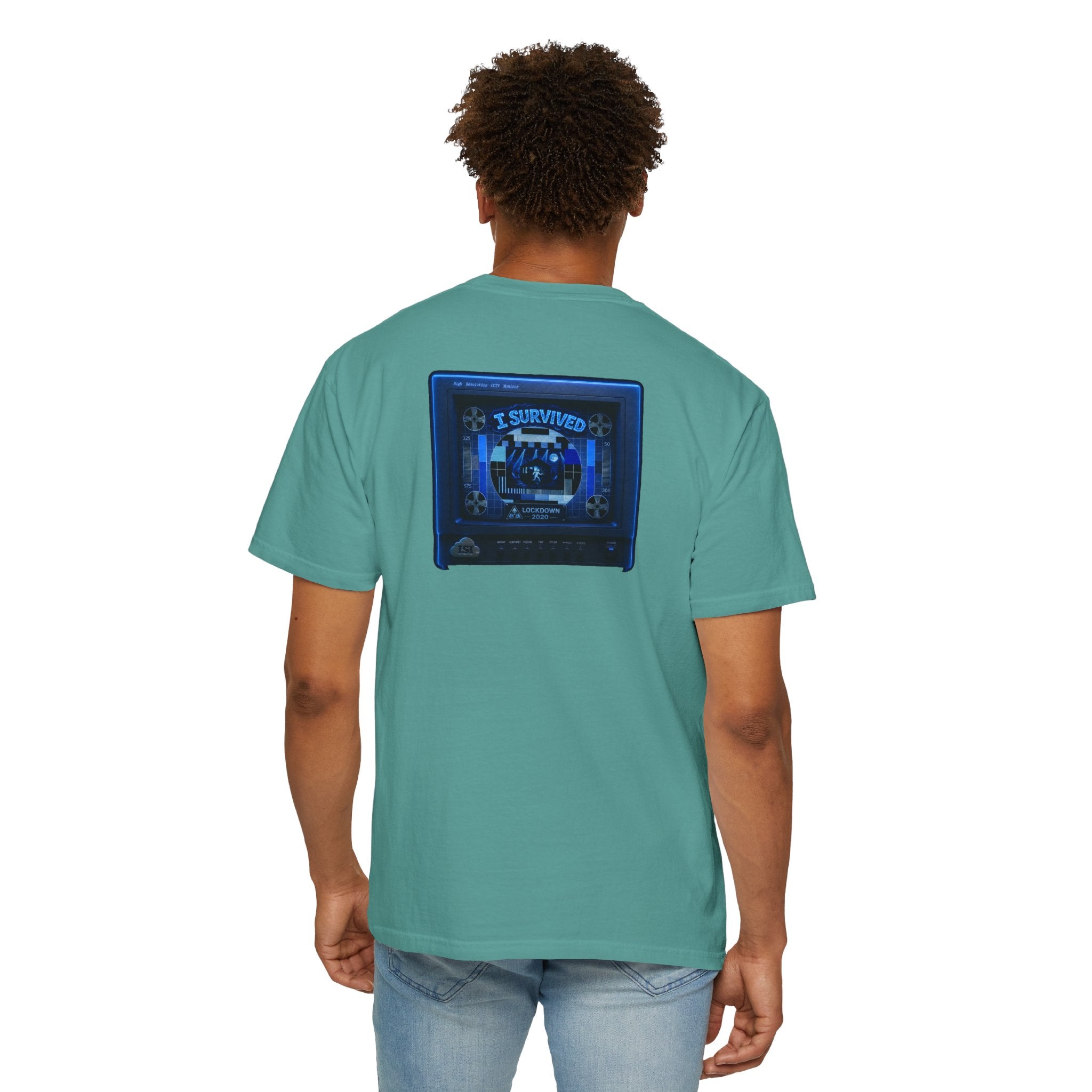 I Survived 2020 — "Please Stand By" Test Pattern Tee Lockdown Special Edition Summer Exclusive Unisex Garment-Dyed T-shirt