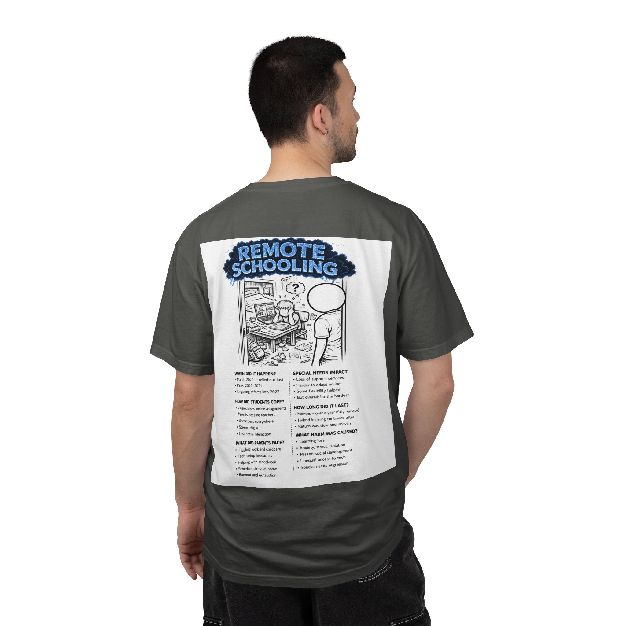 I Survived 2020 — S3:E3 "Remote Schooling" | Lockdown Edition Documentary Unisex Garment-Dyed T-shirt