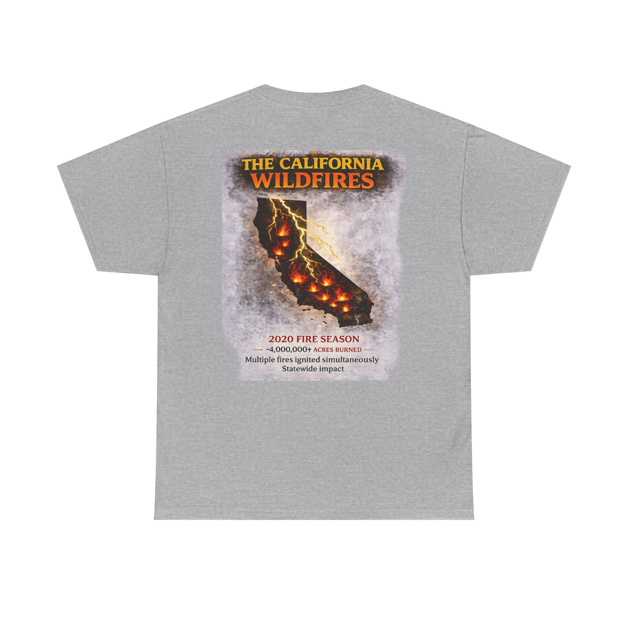 I Survived 2020 — S2:E3 "The California Wildfires" | Wildfire Edition Memorial Unisex Heavy Cotton Tee