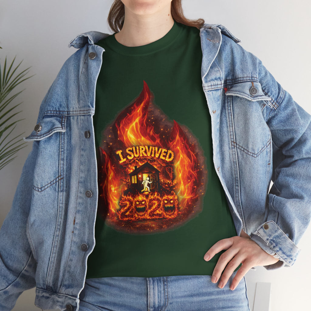 I Survived 2020 — Director's Cut S2:E1 "Berry Creek" | Wildfire Edition Memorial Unisex Heavy Cotton Tee (SPECIAL EDITION)