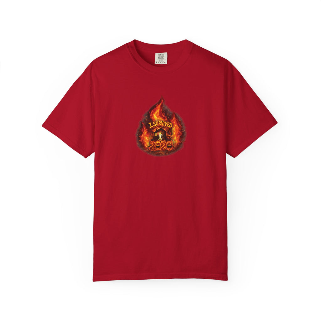 I Survived 2020 — WILDFIRES S2:E4: Director's Cut "Western U.S. Wildfire Season" Memorial Unisex Garment-Dyed T-shirt