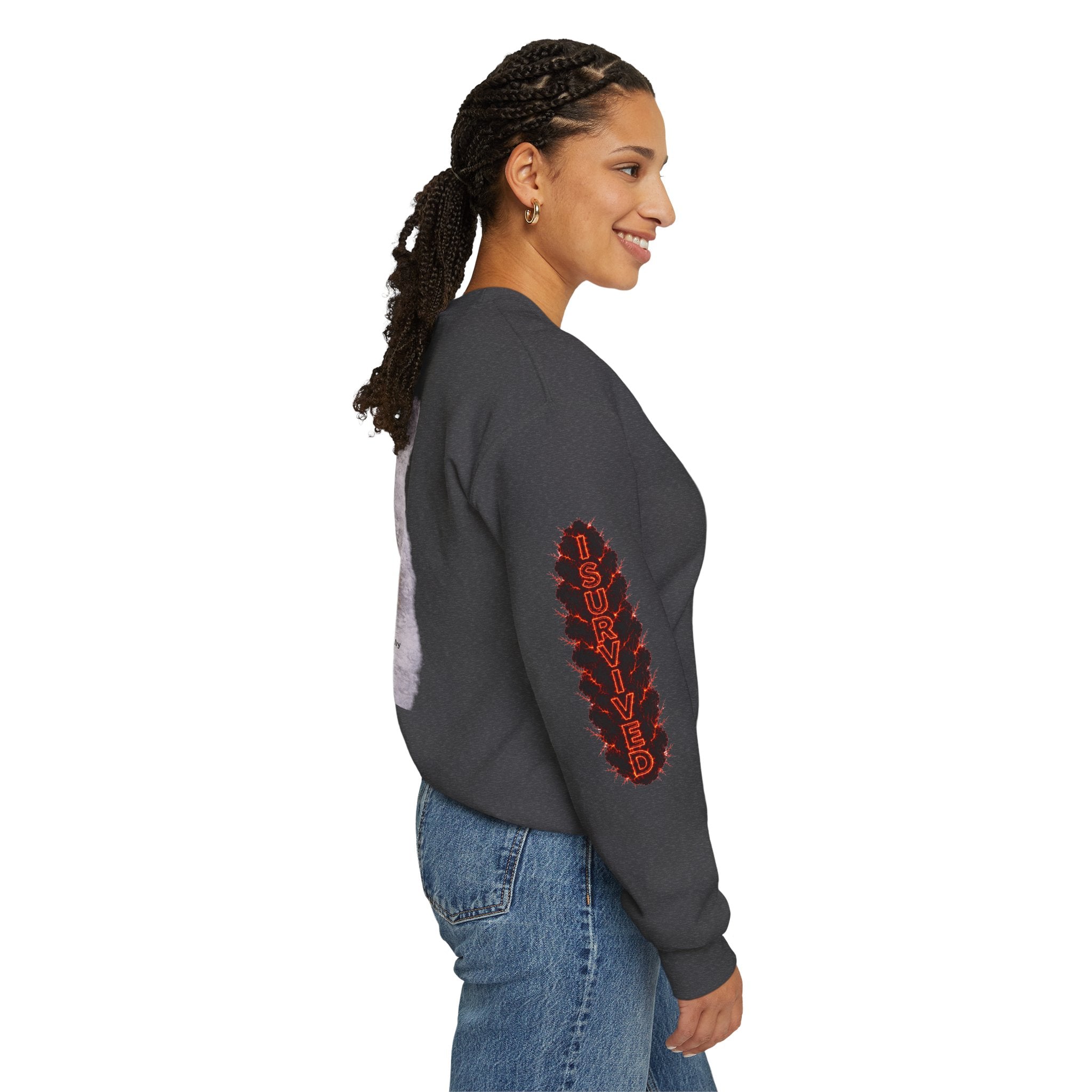 I Survived 2020 — Director's Cut S2:E3 "The California Wildfires" | Wildfire Edition Memorial Unisex Heavy Blend™ Crewneck Sweatshirt
