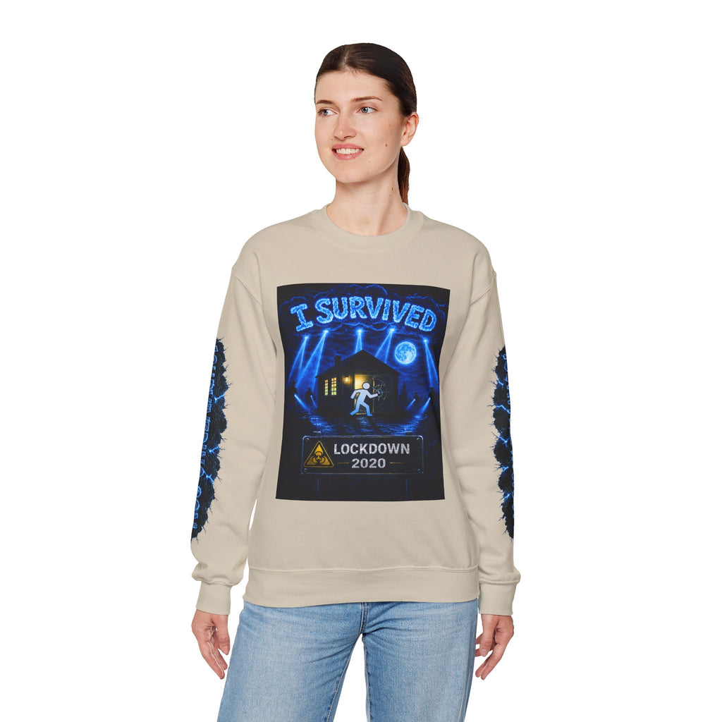 I Survived 2020 — LOCKDOWN S3:E3: Special Edition "Remote Schooling" Unisex Heavy Blend™ Crewneck Sweatshirt
