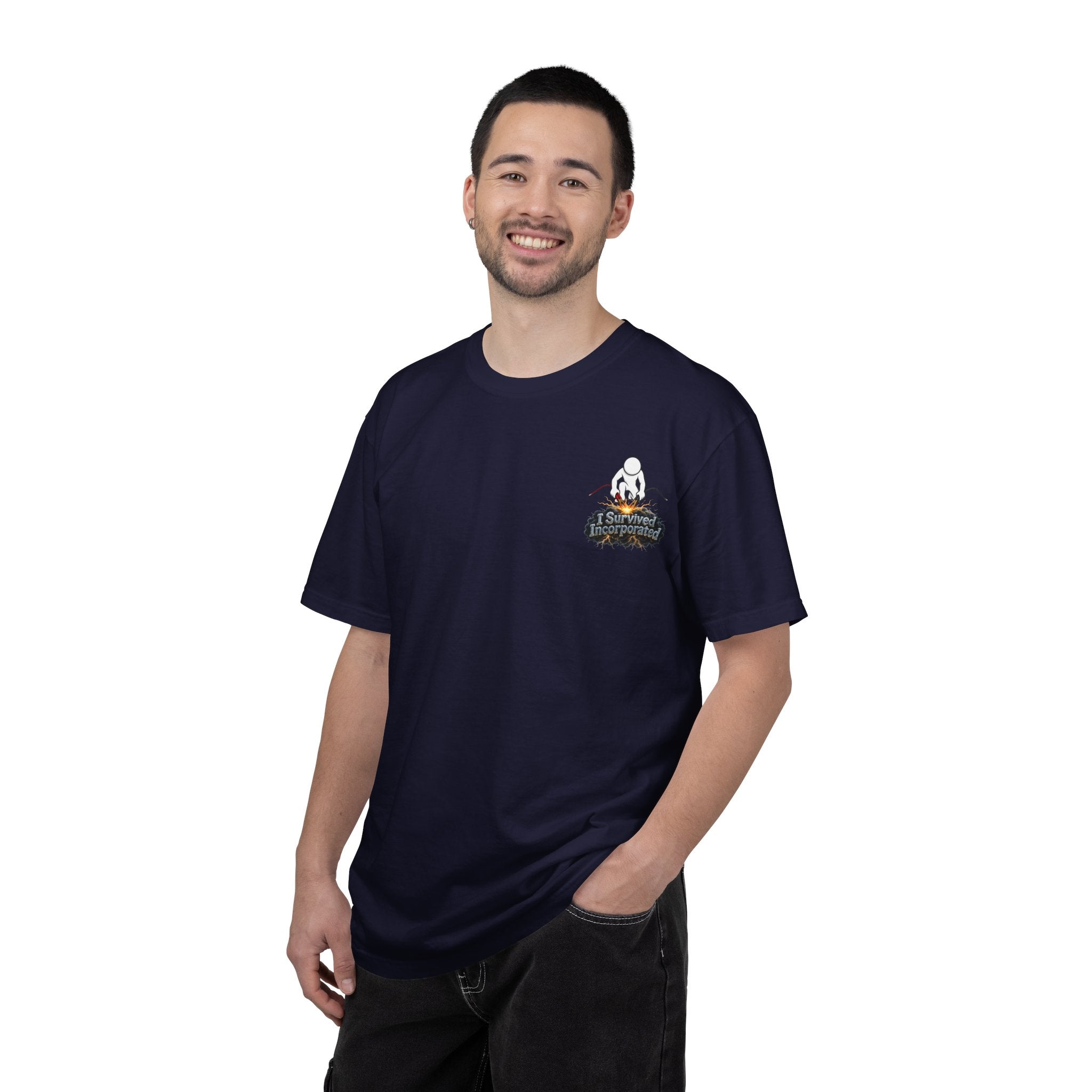 I Survived 2020 — "Please Stand By" Test Pattern Tee Summer Premier Unisex Garment-Dyed T-shirt
