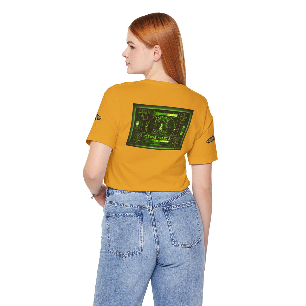I Survived 2020 — "Please Stand By" Test Pattern Toxic Signal Tee Special Edition Summer Premiere Unisex Jersey Short Sleeve Tee