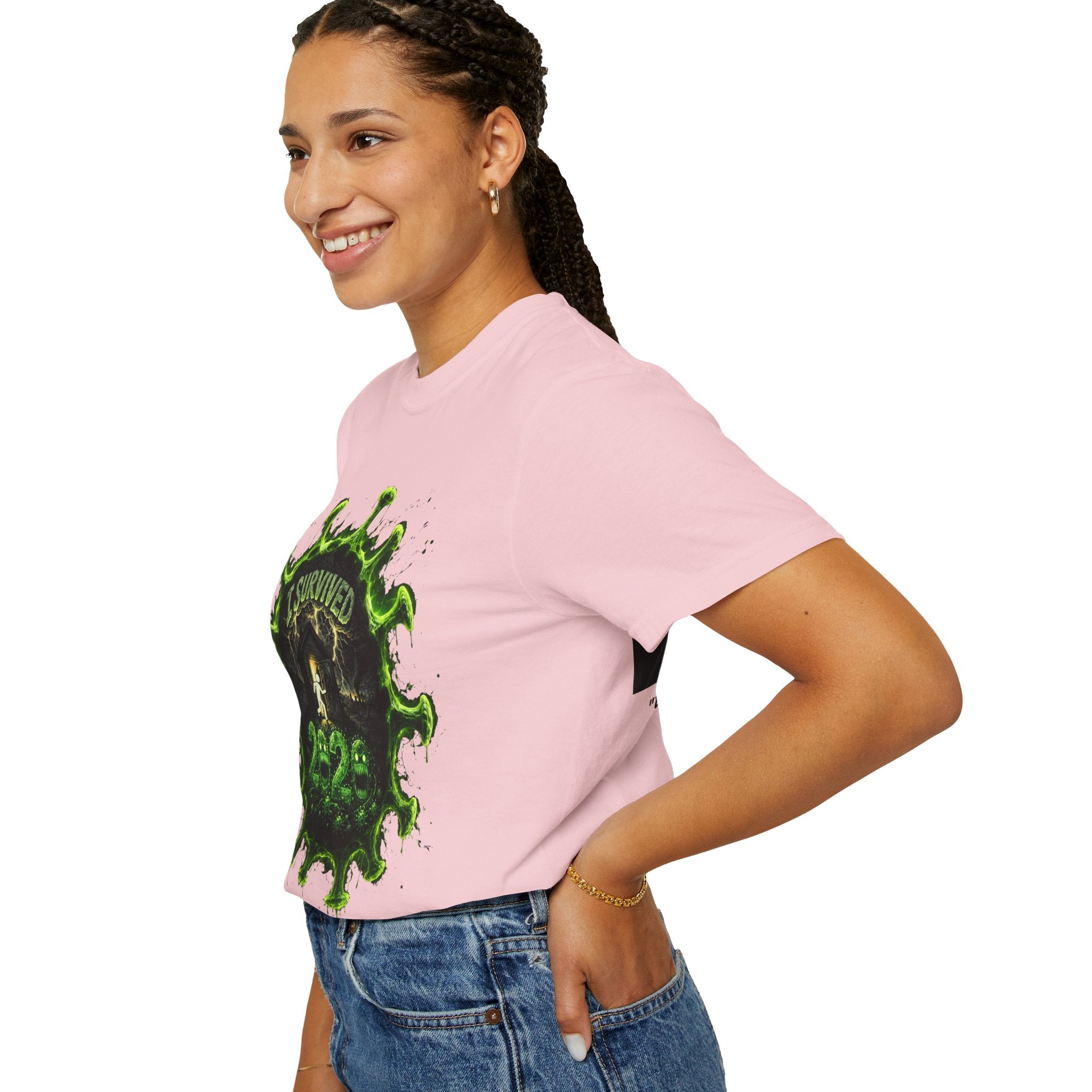I Survived 2020 — Director's Cut S1:E3 "The Jab!" | Pandemic Edition Unisex Garment-Dyed T-shirt