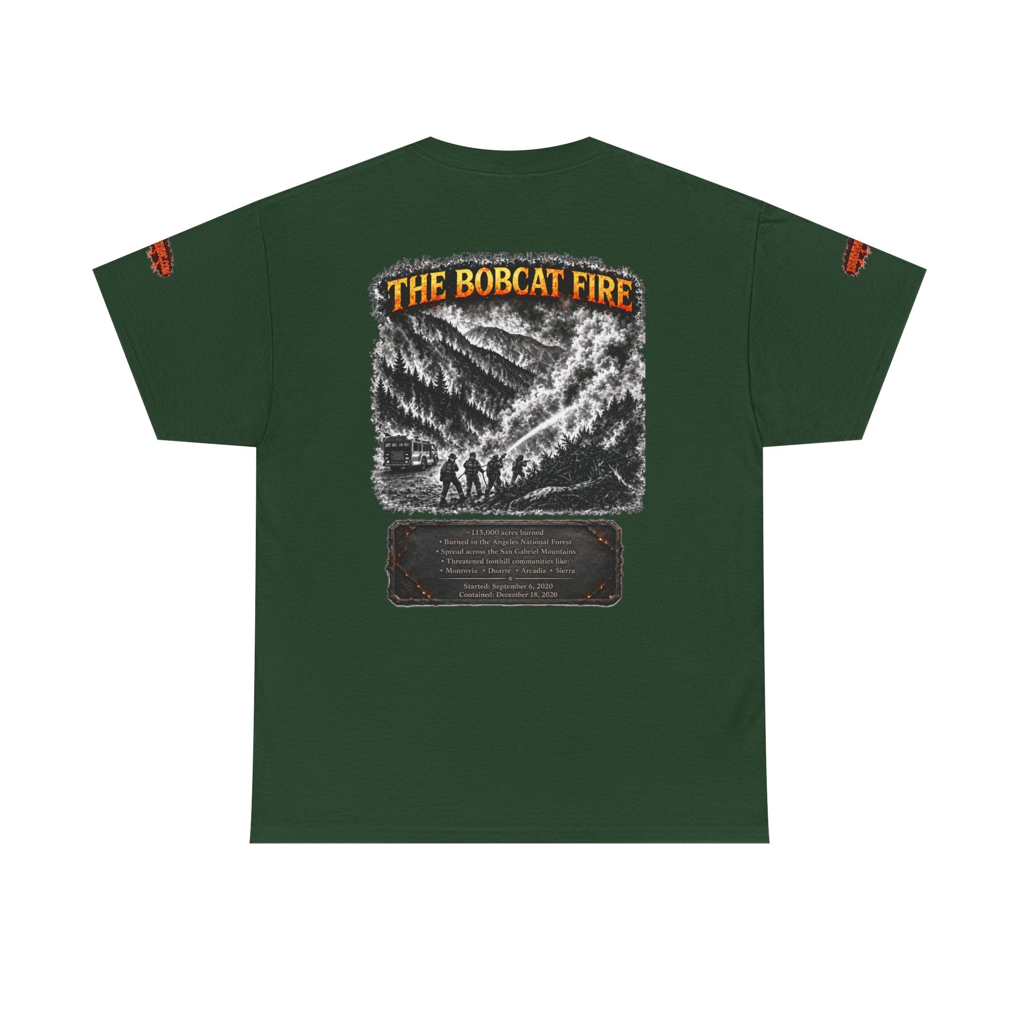 I Survived 2020 — WILDFIRES S2:E2: Special Edition "The Bobcat Fire" Memorial Unisex Heavy Cotton Tee
