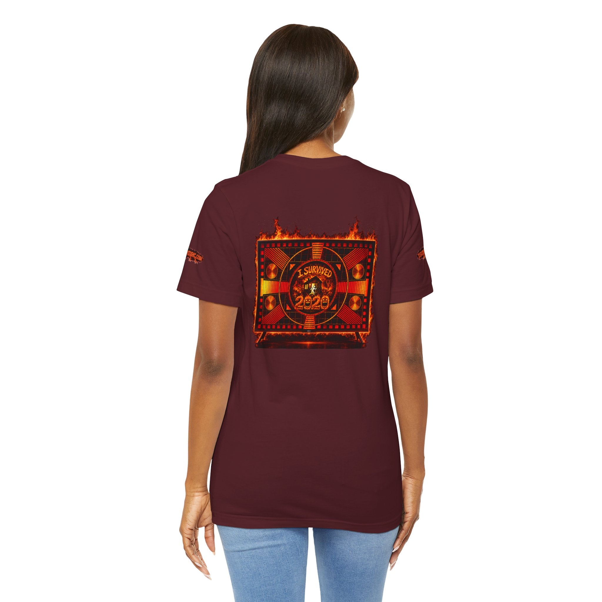I Survived 2020 — "Please Stand By" Test Pattern Tee Wildfire Signal Special Edition Summer Premiere Unisex Jersey Short Sleeve Tee