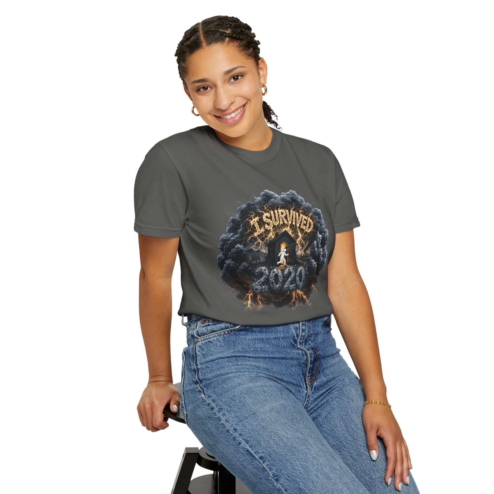 I Survived 2020 — Director's Cut Original Design Teaser Tee | Season 1 Premiere Drop Unisex Garment-Dyed T-shirt
