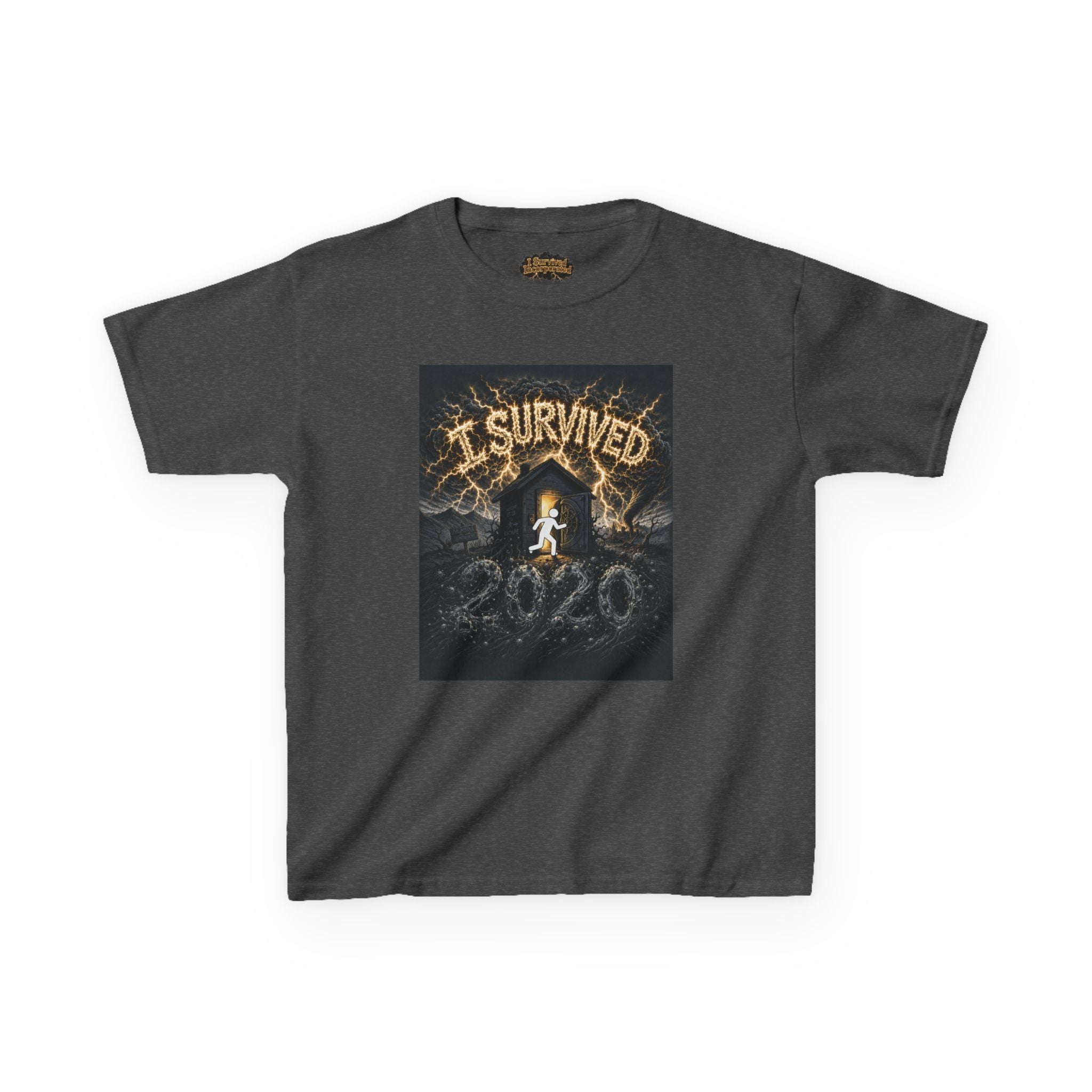 I Survived 2020 — Original Design Teaser Tee | Season 1 Premiere Drop Kids Heavy Cotton™ Tee