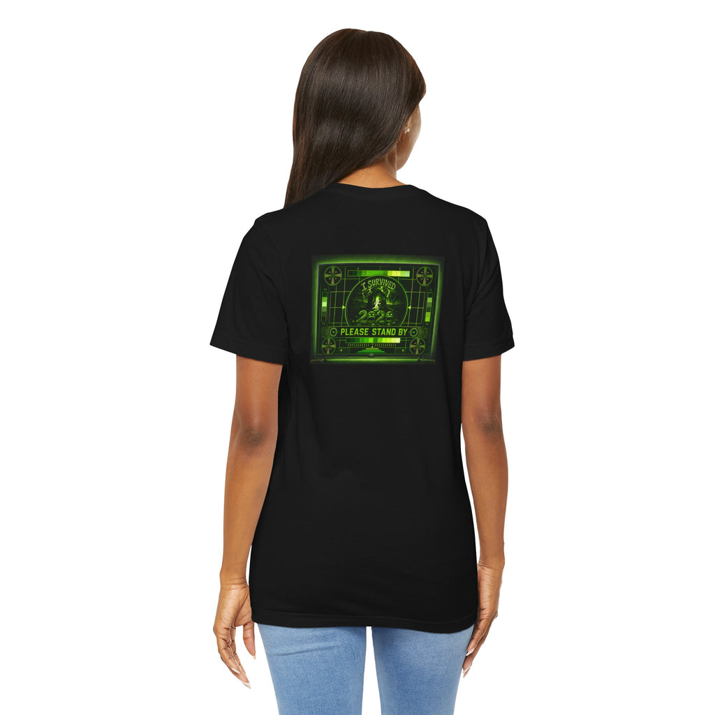 I Survived 2020 — "Please Stand By" Test Pattern Toxic Signal Tee Summer Premiere Unisex Jersey Short Sleeve Tee