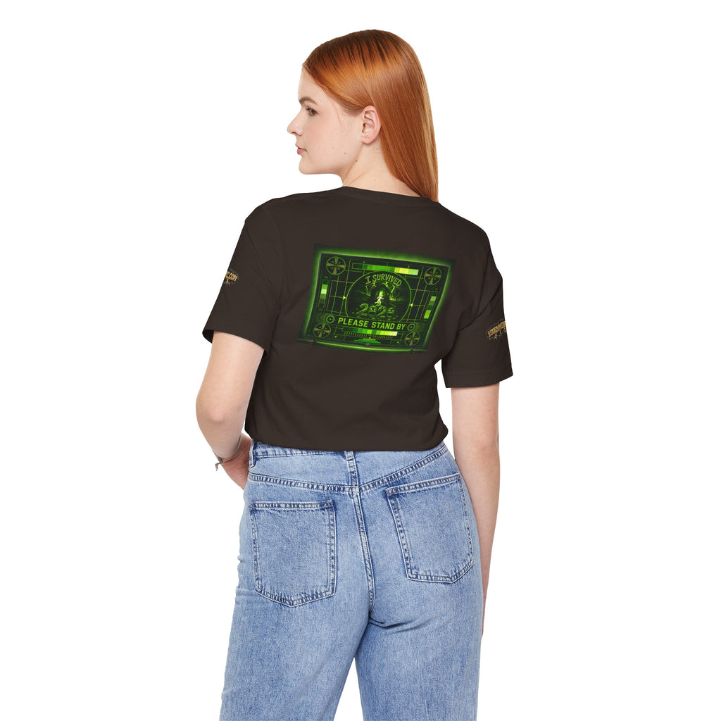 I Survived 2020 — "Please Stand By" Test Pattern Toxic Signal Tee Special Edition Summer Premiere Unisex Jersey Short Sleeve Tee