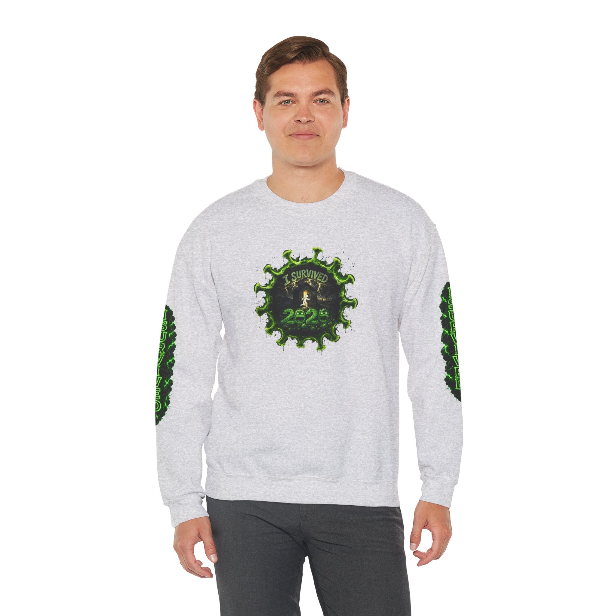 I Survived 2020 — PANDEMIC S1:E5: Director's Cut "Delivery Doomsday" Unisex Heavy Blend™ Crewneck Sweatshirt
