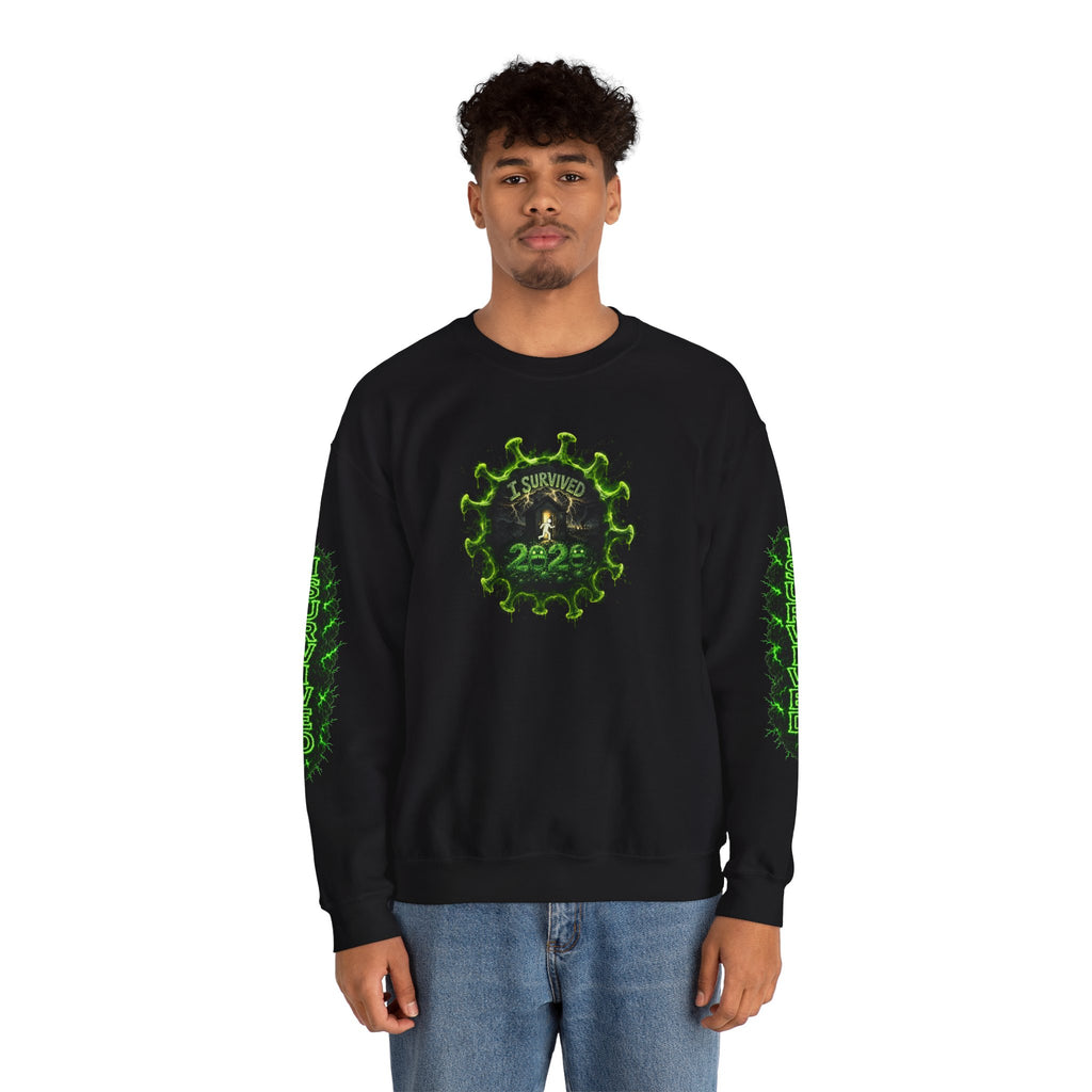I Survived 2020 — PANDEMIC S1:E1: Director's Cut "COVID-19: The Coronavirus" Unisex Heavy Blend™ Crewneck Sweatshirt