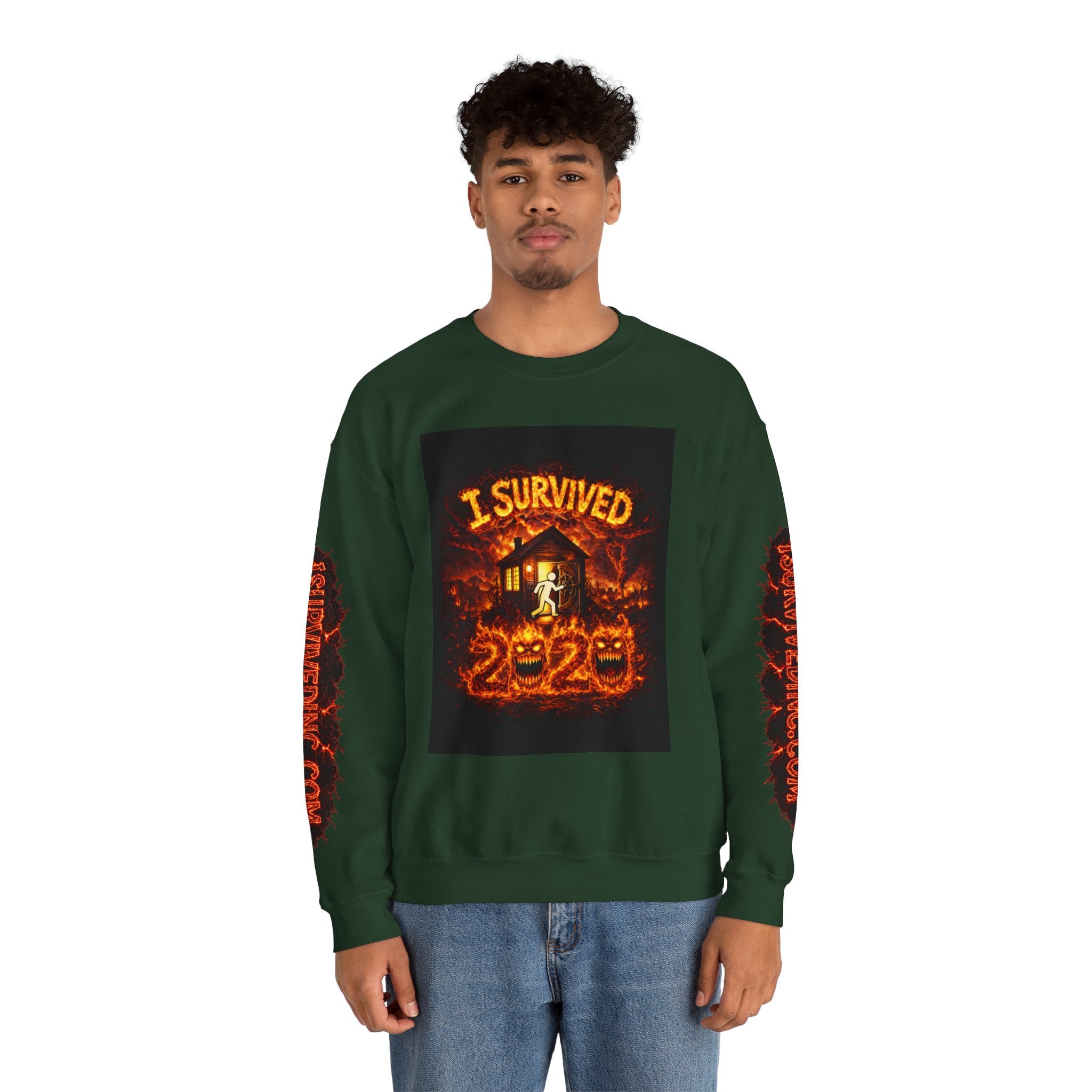 I Survived 2020 — WILDFIRES S2:E2: "The Bobcat Fire" Memorial Unisex Heavy Blend™ Crewneck Sweatshirt