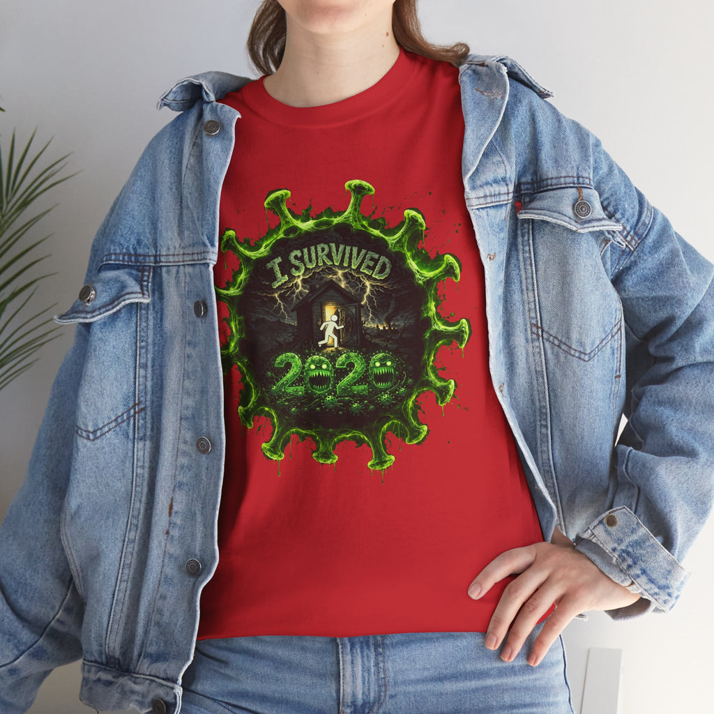 I Survived 2020 — Director's Cut S1:E1 "COVID-19: The Coronavirus" | Pandemic Edition Unisex Heavy Cotton Tee