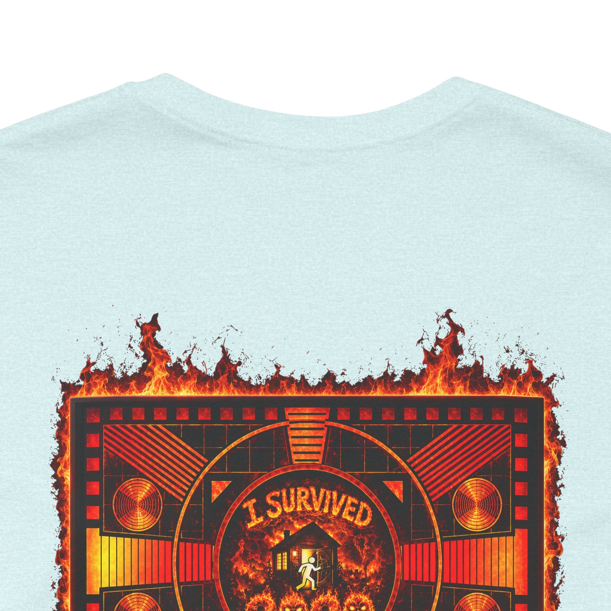 I Survived 2020 — "Please Stand By" Test Pattern Tee Wildfire Signal Edition Summer Premiere Unisex Jersey Short Sleeve Tee