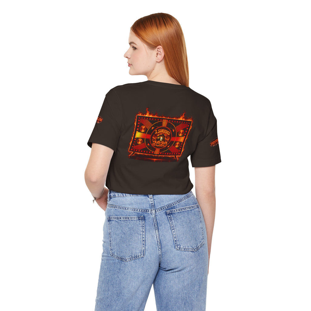 I Survived 2020 — "Please Stand By" Test Pattern Tee Wildfire Signal Special Edition Summer Premiere Unisex Jersey Short Sleeve Tee