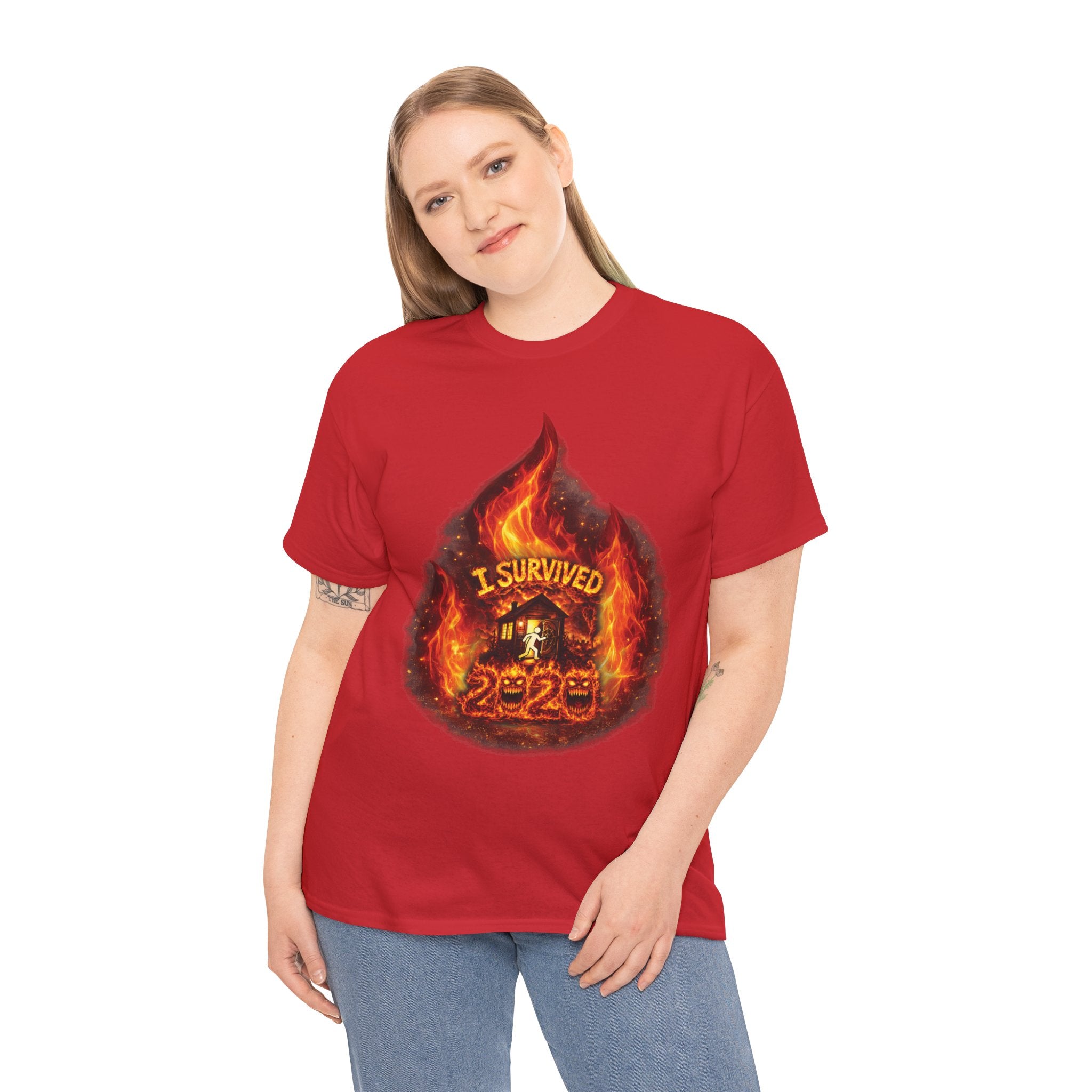 I Survived 2020 — Director's Cut S2:E1 "Berry Creek" | Wildfire Edition Memorial Unisex Heavy Cotton Tee