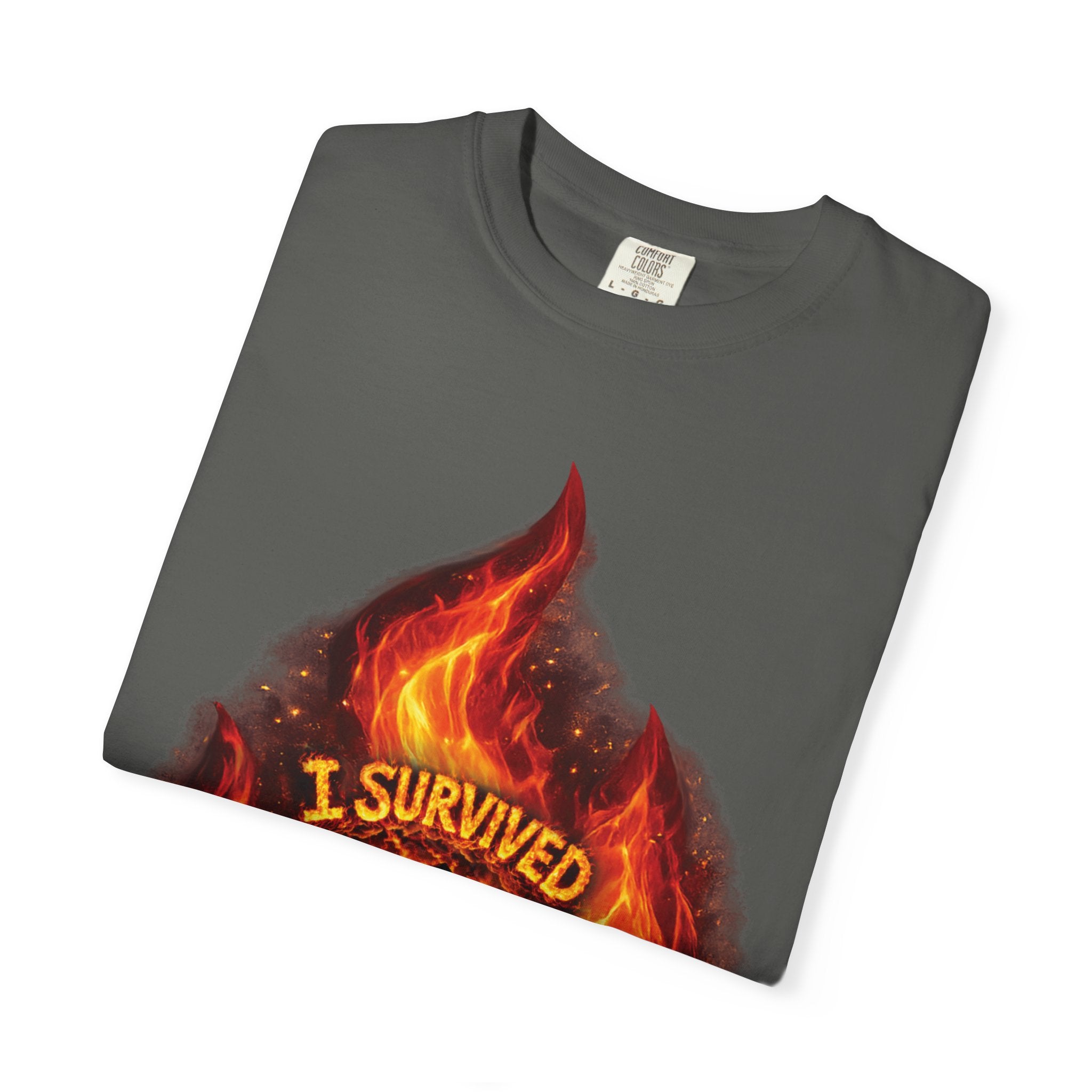 I Survived 2020 — Director's Cut S2:E3 "The California Wildfires" | Wildfire Edition Memorial Unisex Garment-Dyed T-shirt