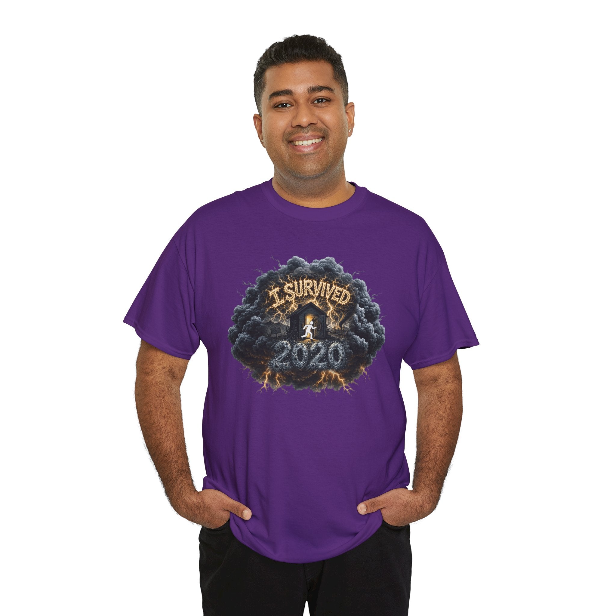 I Survived 2020 —  Deriector's Cut Original Design Teaser Tee | Season 1 Premiere Drop Unisex Heavy Cotton Tee