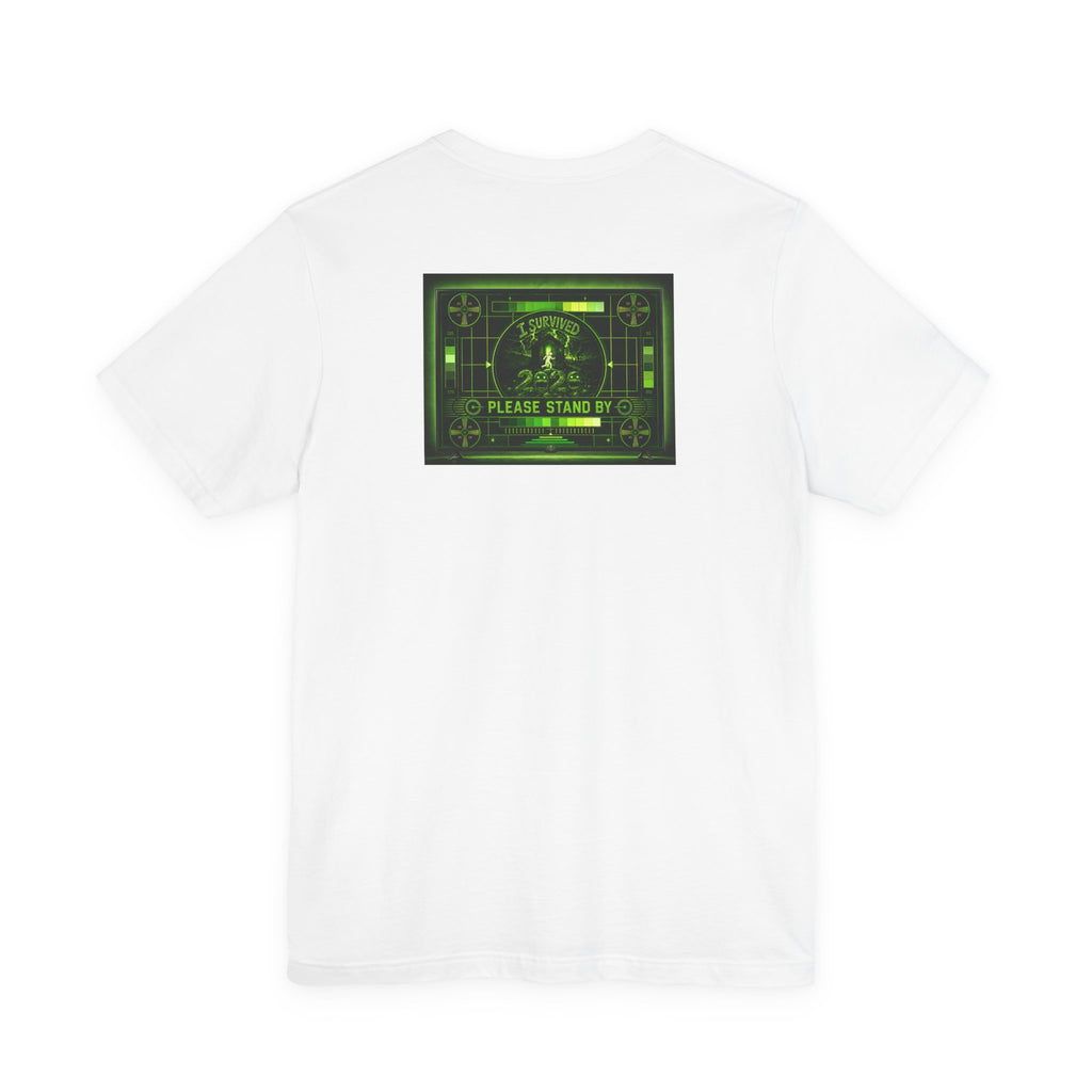 I Survived 2020 — "Please Stand By" Test Pattern Toxic Signal Tee Summer Premiere Unisex Jersey Short Sleeve Tee