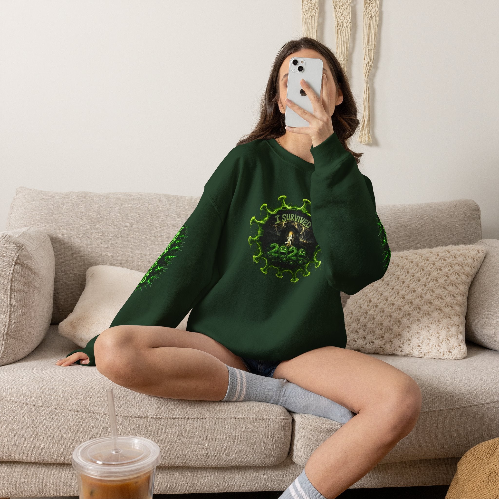 I Survived 2020 — PANDEMIC S1:E2: Director's Cut "The Coming of COVID" Unisex Heavy Blend™ Crewneck Sweatshirt