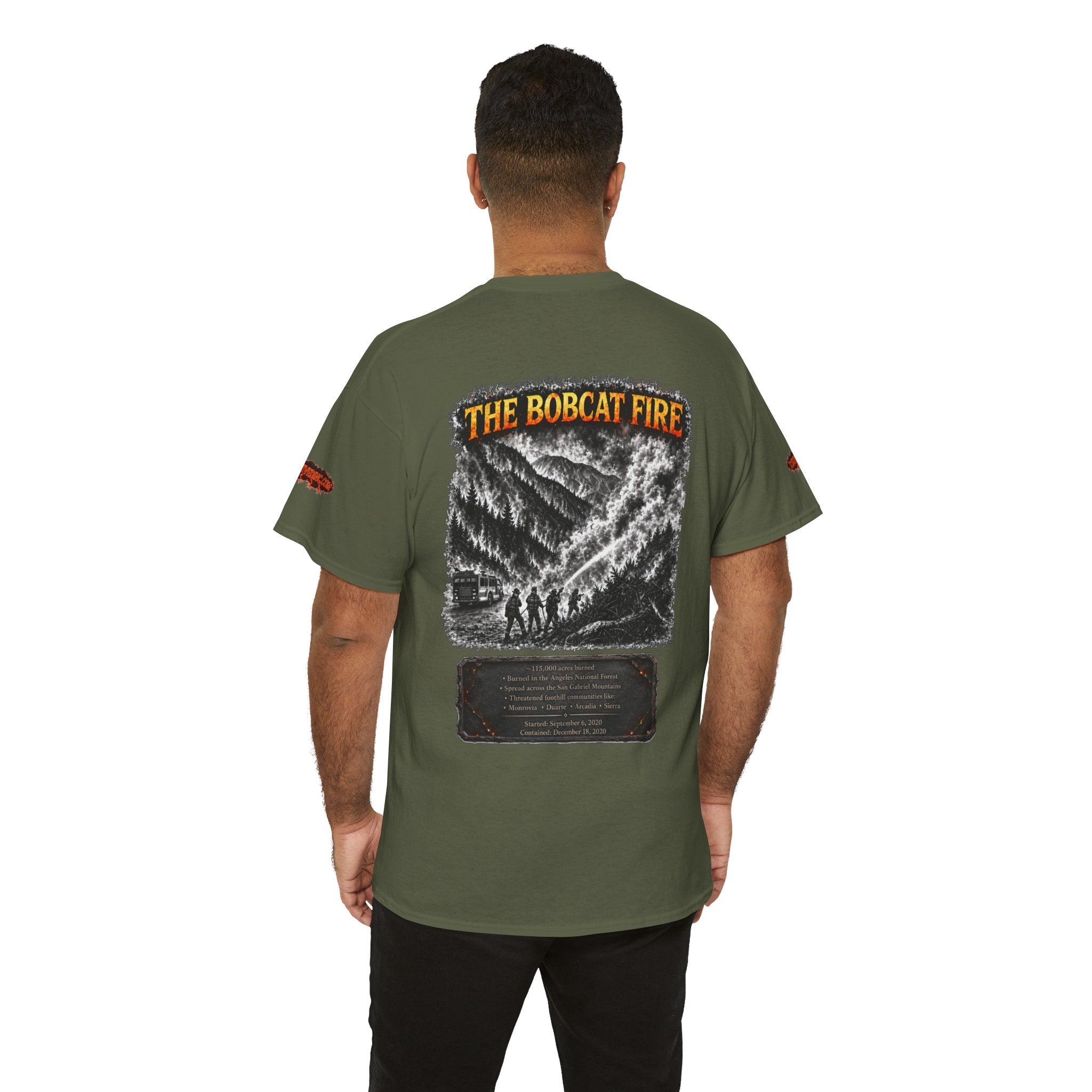 I Survived 2020 — WILDFIRES S2:E2: Special Edition "The Bobcat Fire" Memorial Unisex Heavy Cotton Tee