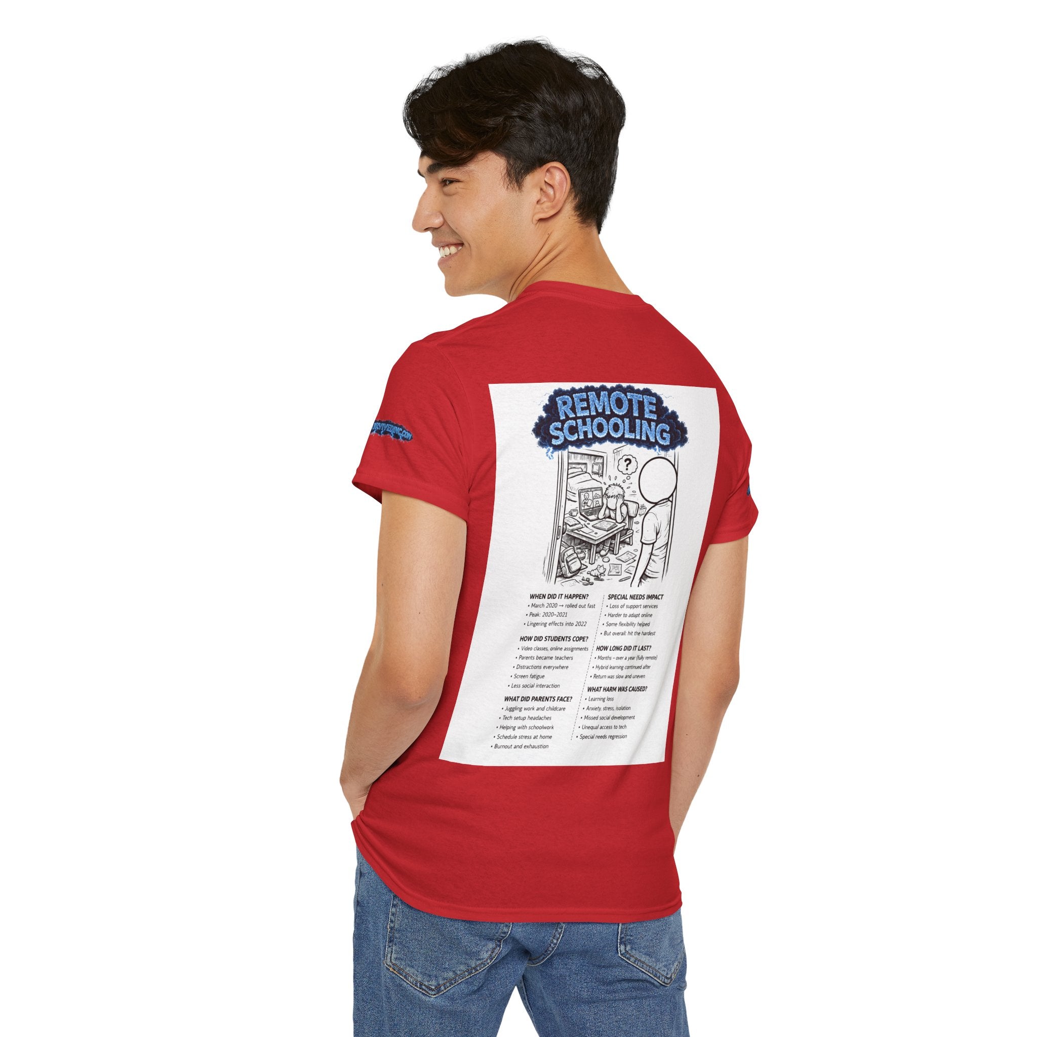 I Survived 2020 — S3:E3 "Remote Schooling" | Lockdown Edition Documentary Unisex Heavy Cotton Tee (SPECIAL EDITION)