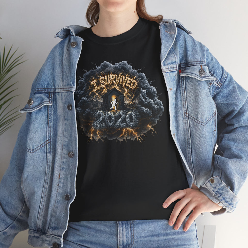I Survived 2020 — Director's Cut Original Design Teaser Tee | Season 1 Premiere Drop Unisex Heavy Cotton Tee