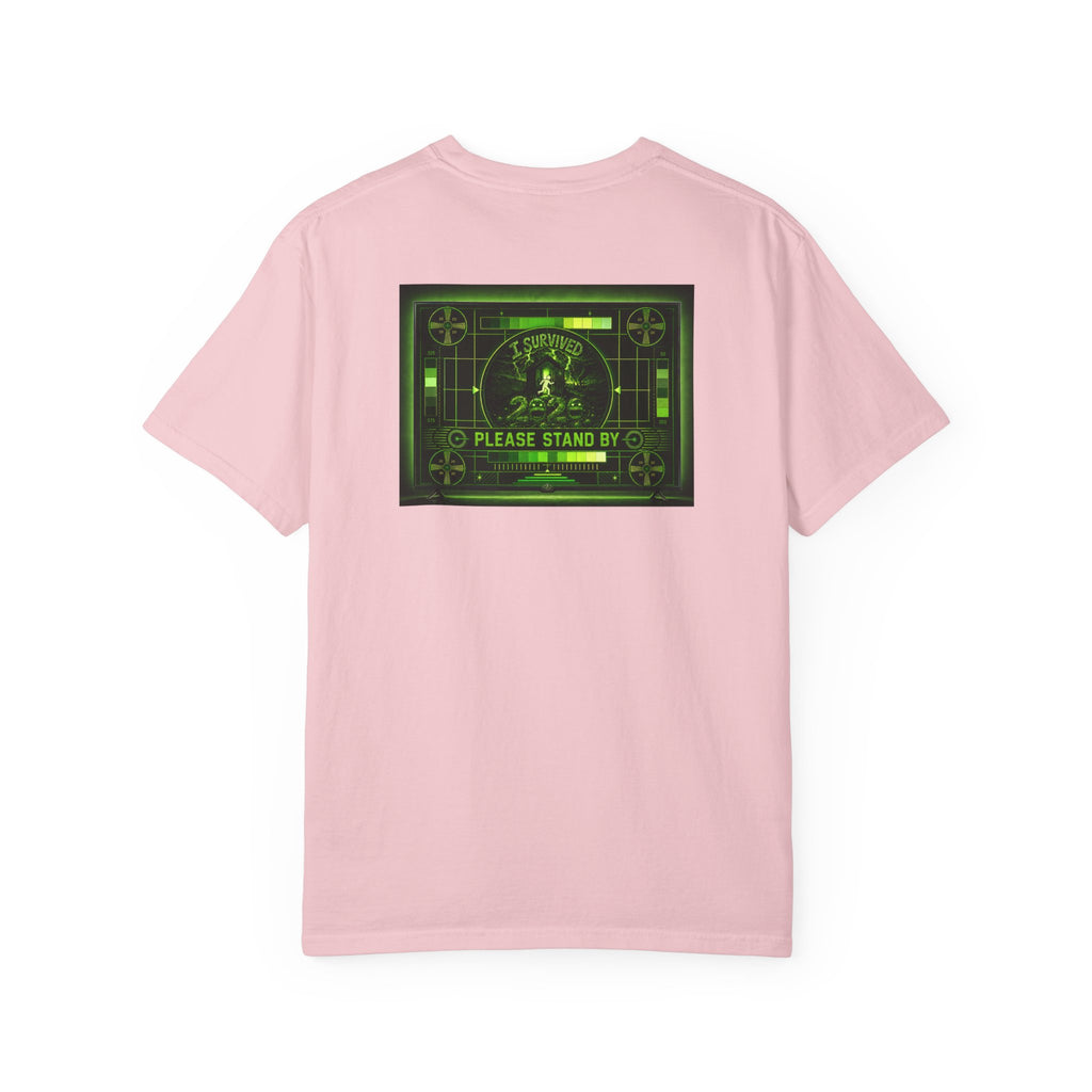 I Survived 2020 — "Please Stand By" Test Pattern Toxic Signal Tee Summer Premiere Unisex Garment-Dyed T-shirt