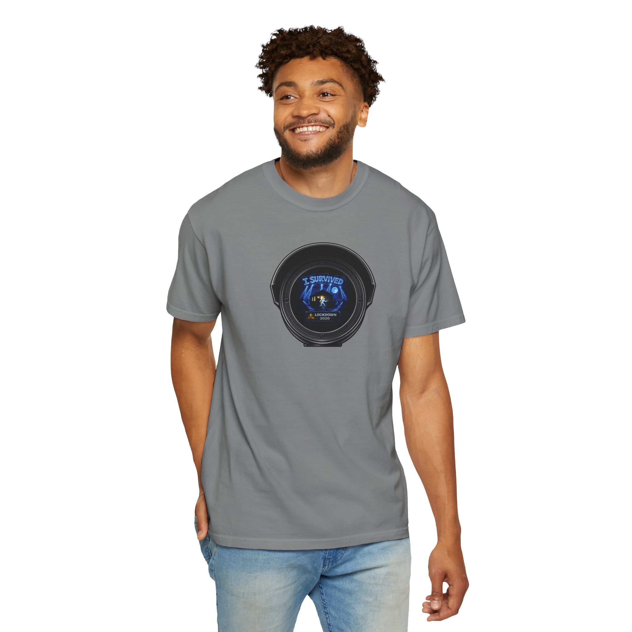 I Survived 2020 —  LOCKDOWN S3:E3: Director's Cut "Remote Schooling" Unisex Garment-Dyed T-shirt