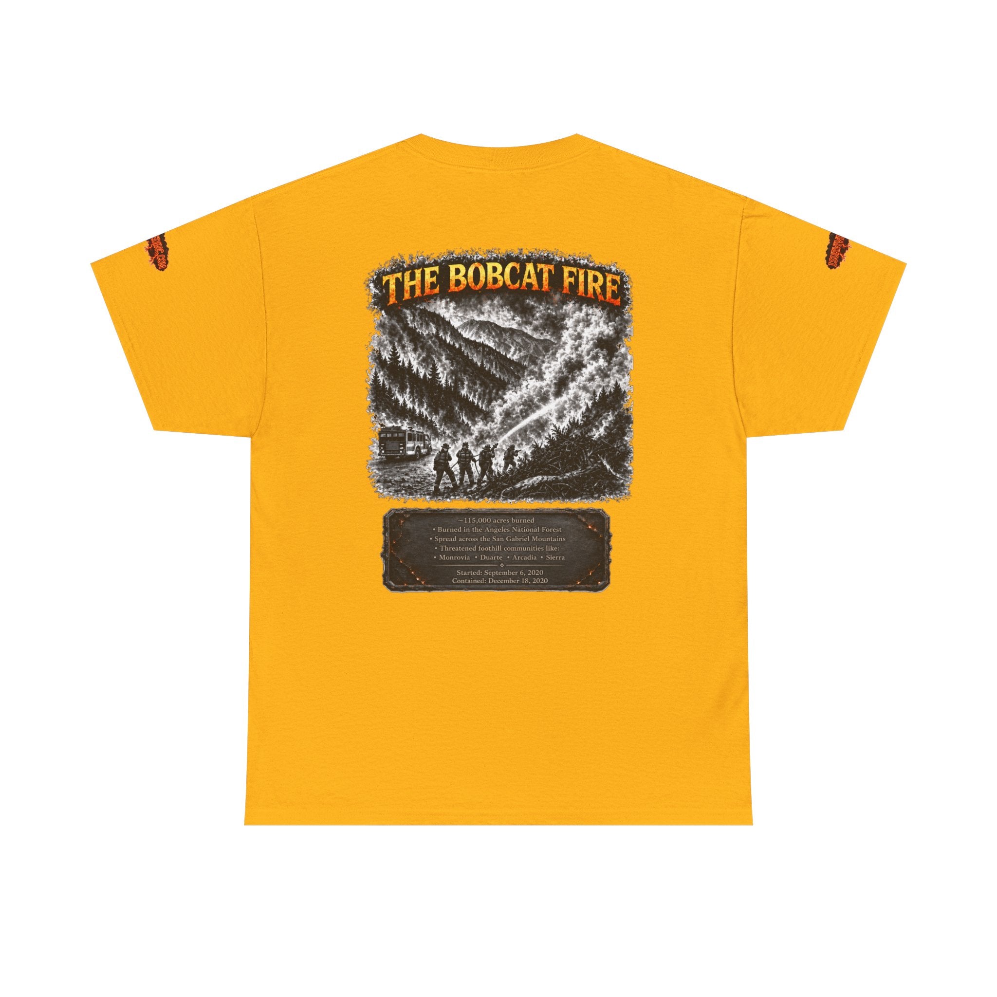 I Survived 2020 — Director's Cut S2:E2 "The Bobcat Fire" | Wildfire Edition Memorial Unisex Heavy Cotton Tee (SPECIAL EDITION)