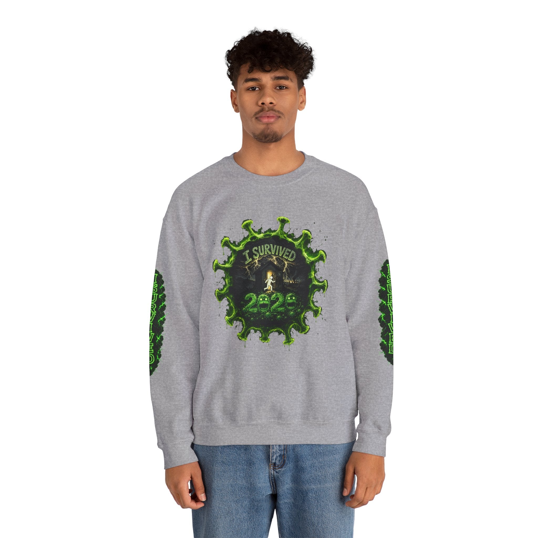 I Survived 2020 — Director's Cut S1:E5 "Delivery Doomsday" | Pandemic Edition Unisex Heavy Blend™ Crewneck Sweatshirt