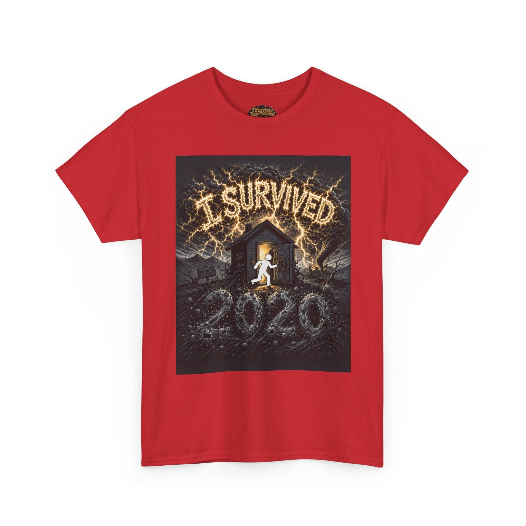I Survived 2020 — Original Design Teaser Tee | Season 1 Premiere Drop Unisex Heavy Cotton Tee