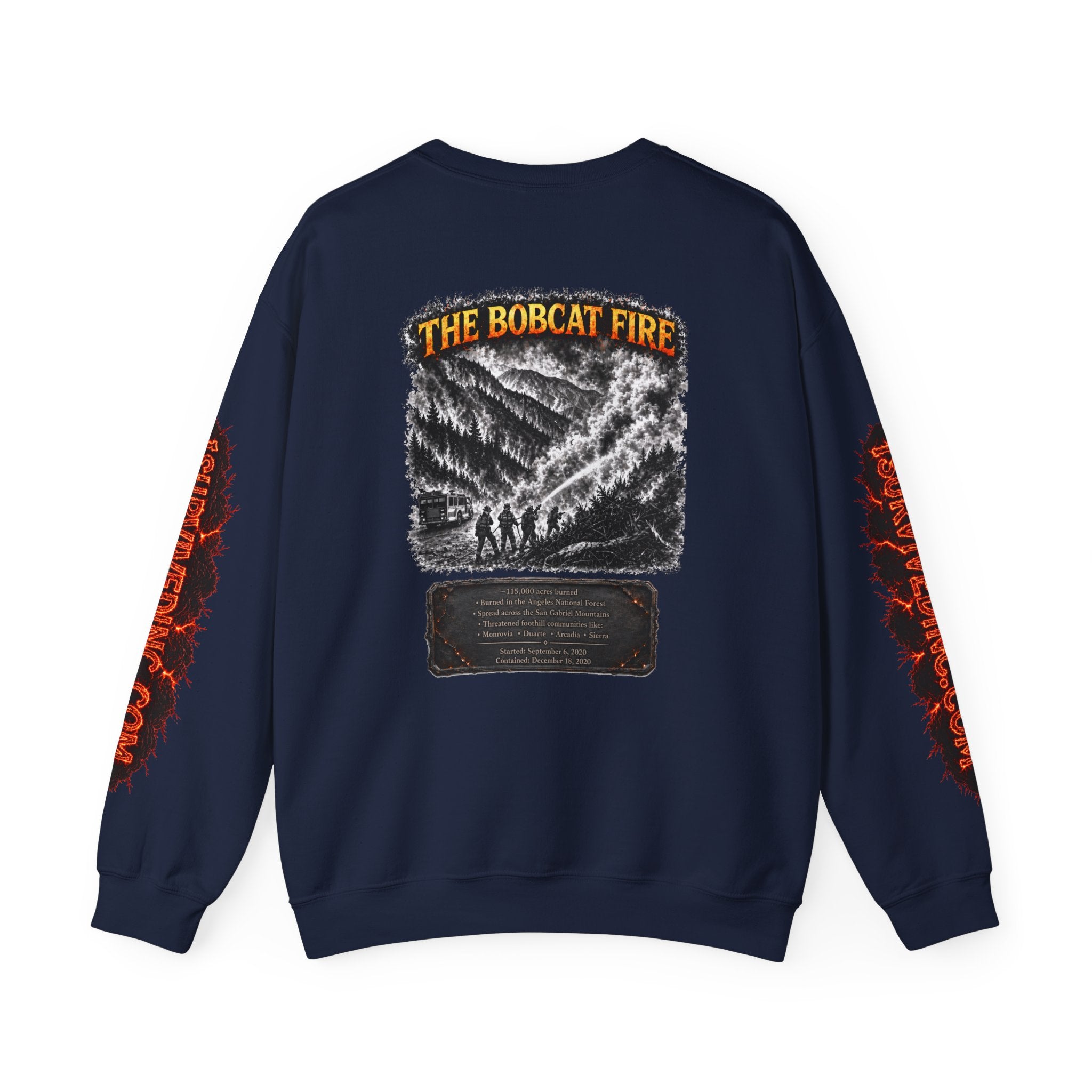 I Survived 2020 — WILDFIRES S2:E2: "The Bobcat Fire" Memorial Unisex Heavy Blend™ Crewneck Sweatshirt