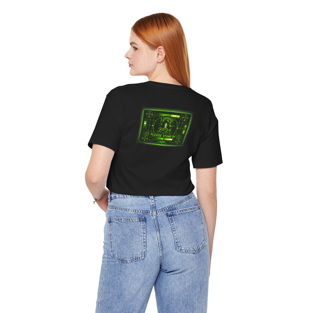 I Survived 2020 — "Please Stand By" Test Pattern Toxic Signal Tee Summer Premiere Unisex Jersey Short Sleeve Tee