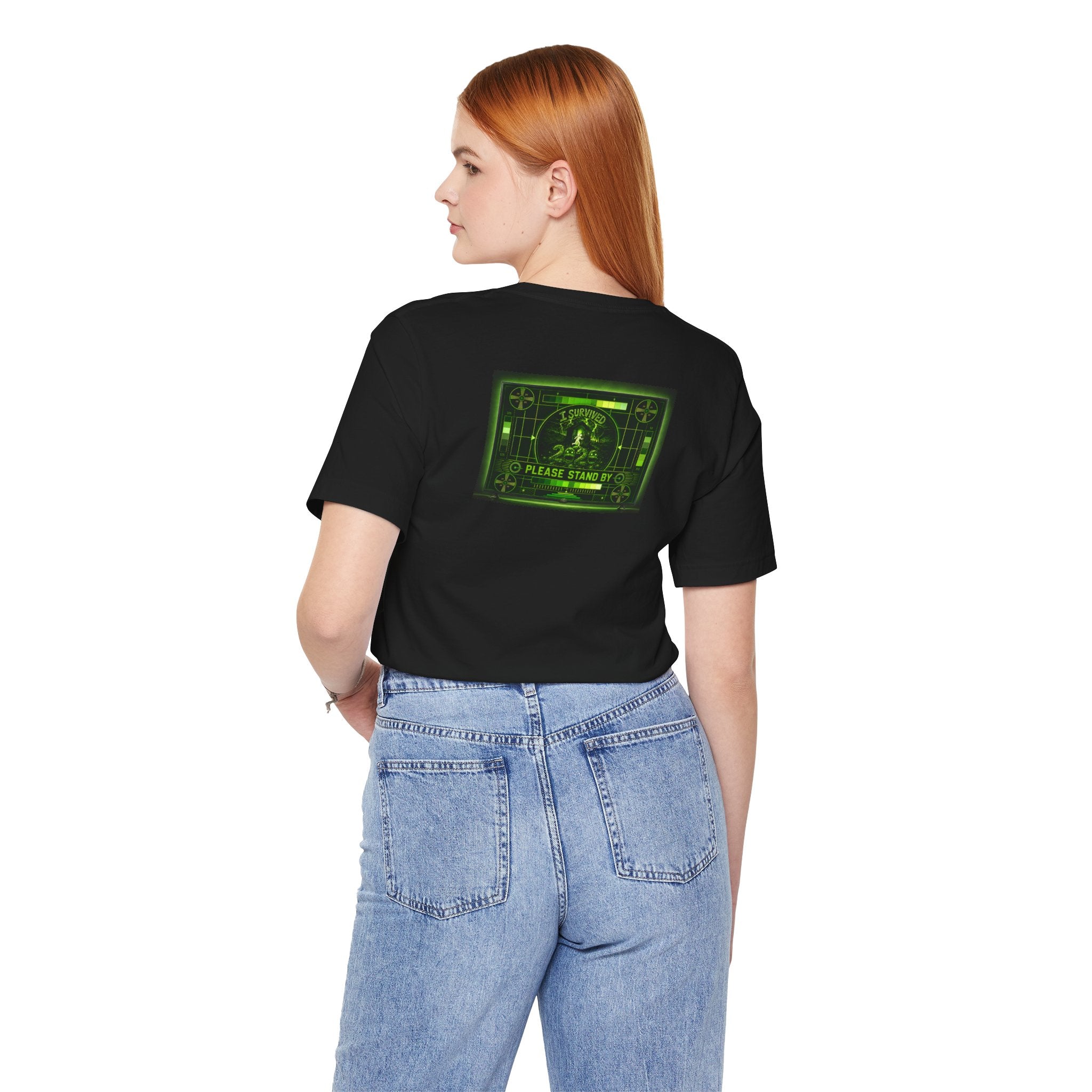 I Survived 2020 — "Please Stand By" Test Pattern Toxic Signal Tee Summer Premiere Unisex Jersey Short Sleeve Tee