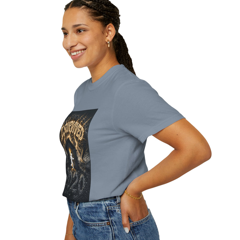 I Survived 2020 — Original Design Teaser Tee | Season 1 Premiere Drop Unisex Garment-Dyed T-shirt