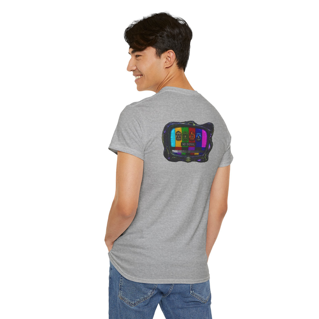I Survived 2020 — "No Signal" Test Pattern Tee Alien Broadcast Finale Summer Premiere Unisex Heavy Cotton Tee