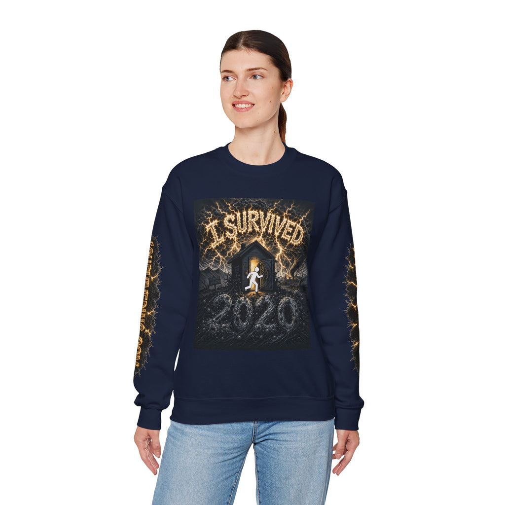 I Survived 2020 — Original PILOT Design: Special Edition Unisex Heavy Blend™ Crewneck Sweatshirt