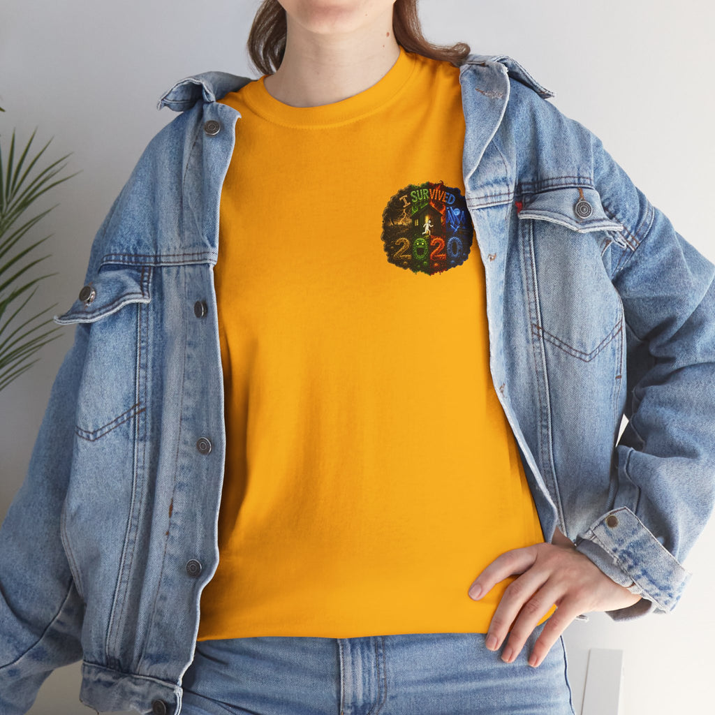 I Survived 2020 — "No Signal" Test Pattern Tee Alien Broadcast Finale Summer Premiere Unisex Heavy Cotton Tee