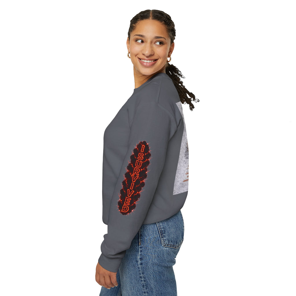 I Survived 2020 — WILDFIRES S2:E4: Director's Cut "Western U.S. Wildfire Season" Memorial Unisex Heavy Blend™ Crewneck Sweatshirt