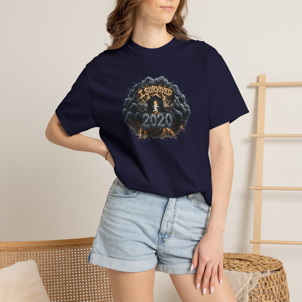 I Survived 2020 — Original PILOT Design: Director's Cut Unisex Garment-Dyed T-shirt