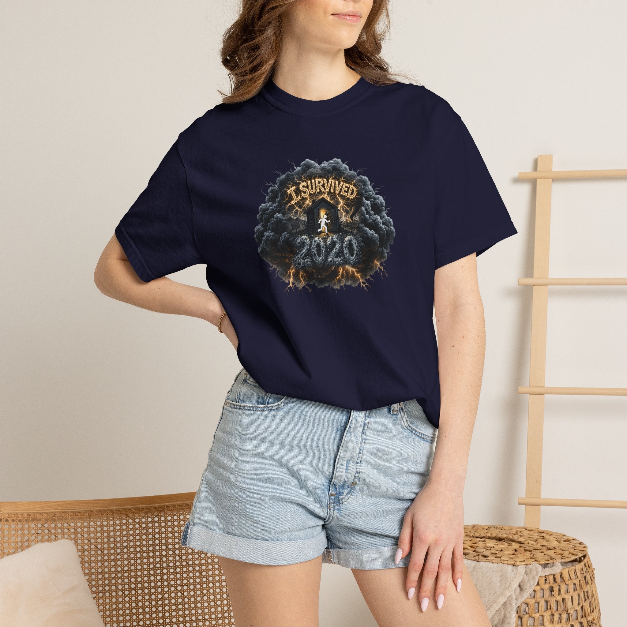 I Survived 2020 — Original PILOT Design: Director's Cut Unisex Garment-Dyed T-shirt